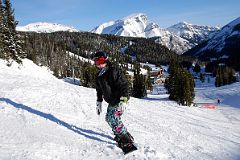 05 Peter Ryan Skateboarding With Sunshine Village and Mount Bourgeau Early Morning Banff Ski Sunshine Village.jpg